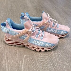Just So So Women’s Running Shoes Pink Blue Size 9.5